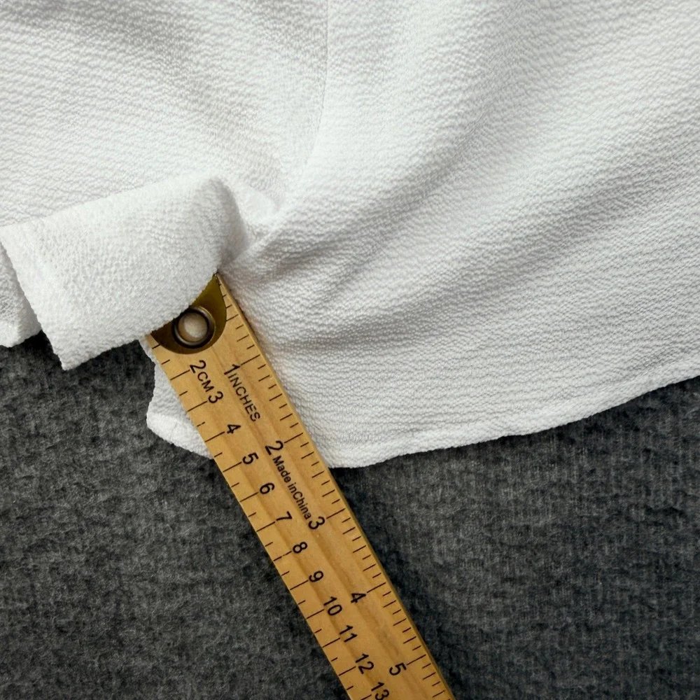 Superdown White Textured Skort Shorts Mini Skirt Small